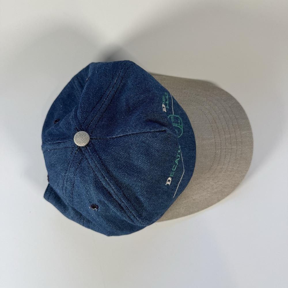 Vintage Cap America Denim Dad Hat Decatur Wire Die LLC Made in USA 90s Promo Cap - Picture 6 of 11